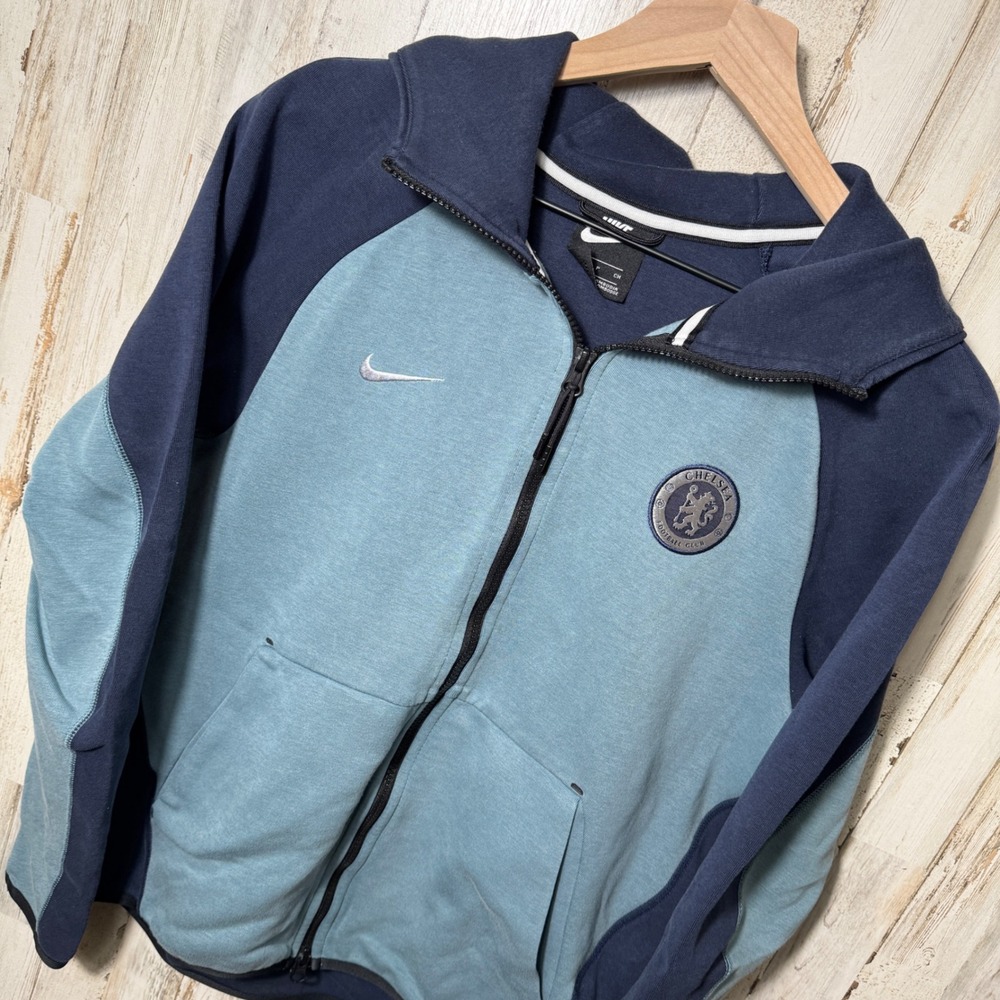 Nike Tech Chelsea Football Soccer Club Mens Size Small Navy Blue